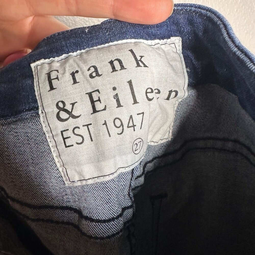 Frank & Eileen Sligo Easy Fit Skinny Jean In Medium Wash Raw Hem Size 27 - Picture 9 of 13